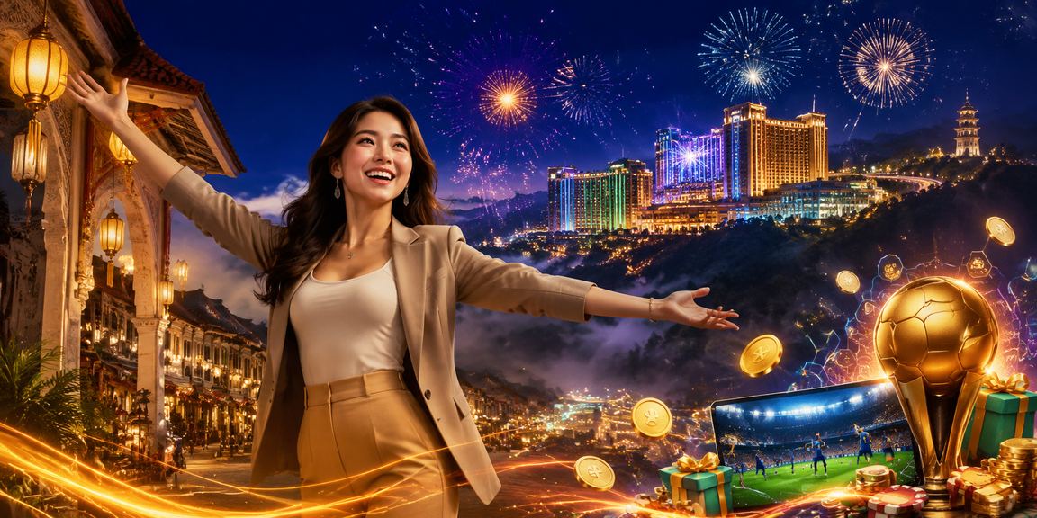 Pemandangan kawasan pertaruhan di Genting Highlands sempena Hari Raya